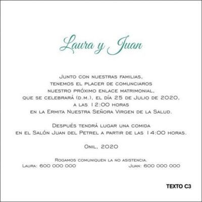 TEXTOS PARA INVITACIONES DE BODAS - Dissol