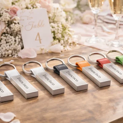 Llavero Metálico Personalizado – Grabado Láser con Nombre